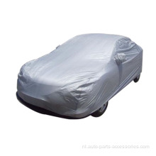 Zilver opblaasbare auto -dekking hagelbeschermingsauto deksel